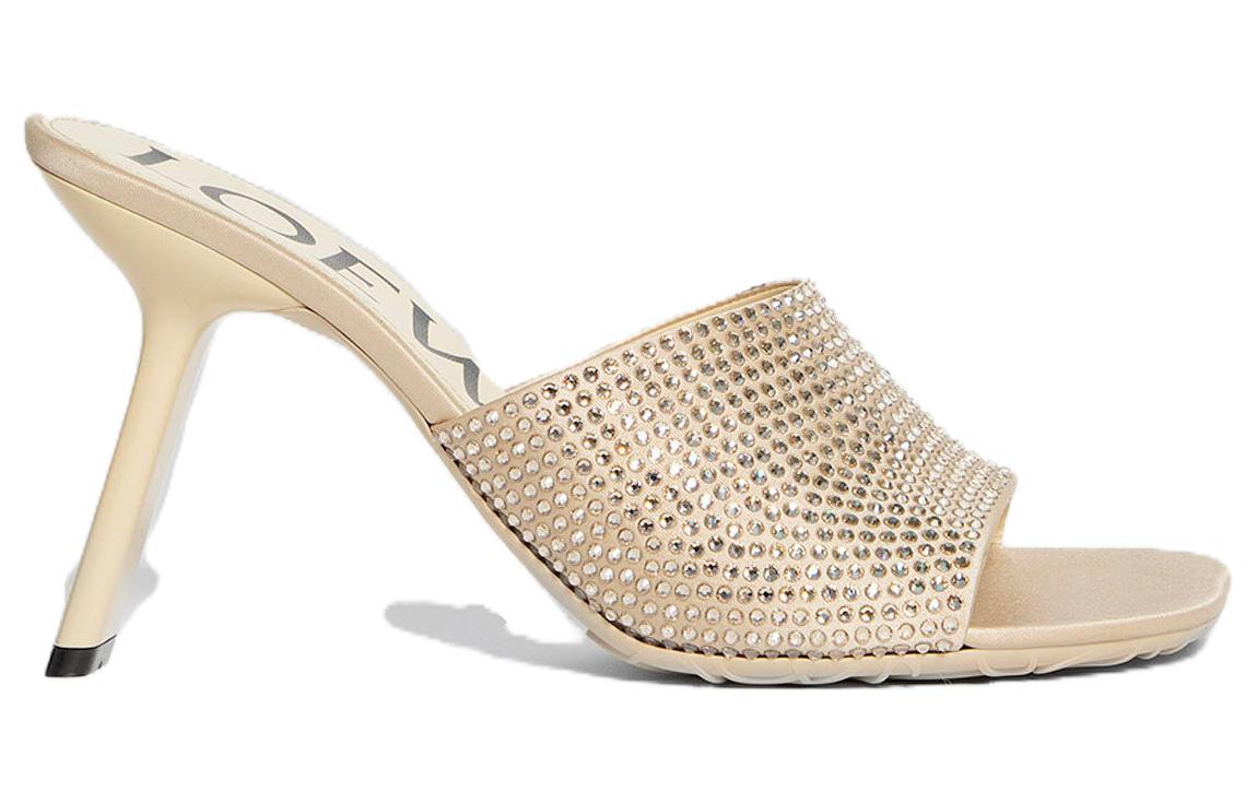 (W) LOEWE Leather Open Toe Slide 'Beige' 圖 2