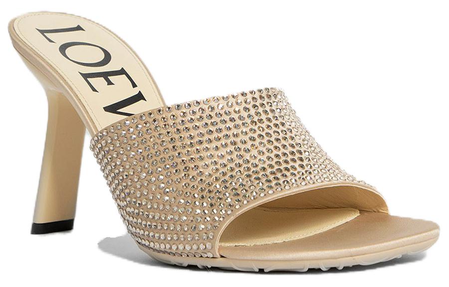 (W) LOEWE Leather Open Toe Slide 'Beige' 圖 3