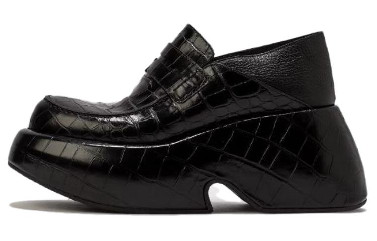 (W) LOEWE Leather Platform Sneakers 'Black'