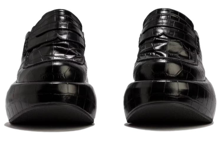 (W) LOEWE Leather Platform Sneakers 'Black' 圖 5