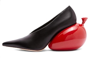 (Women) LOEWE Leather Pointed Toe High Heels 'Black Red' L814S01X46-1107 (Women) LOEWE Leather Pointed Toe High Heels 'Black Red' L814S01X46-1107