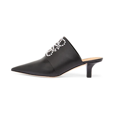 (W) LOEWE Leather Pointed Toe Mule 'Black'