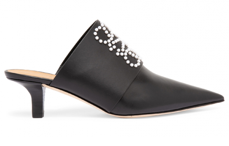(W) LOEWE Leather Pointed Toe Mule 'Black' 圖 2