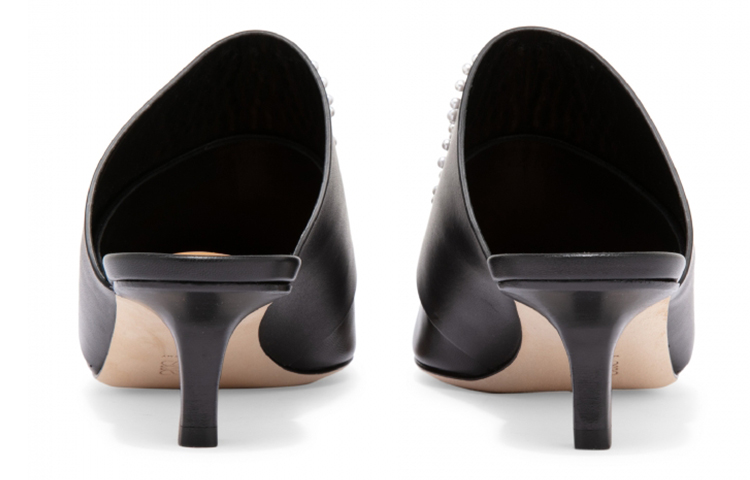 (W) LOEWE Leather Pointed Toe Mule 'Black' 圖 4