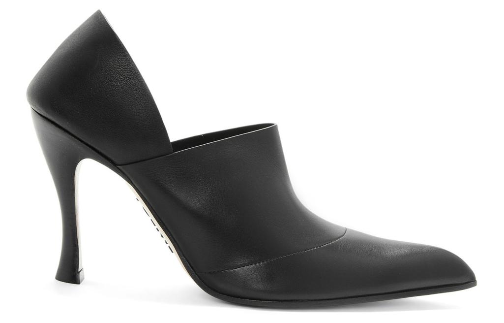 Order (Women) LOEWE Leather Pointed Toe Slip-On Stiletto 'Black' LLSOS01X01-1100