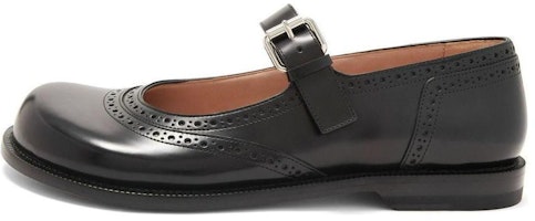 (Women) LOEWE Leather Round Toe Flat 'Black Mary Jane' L815466X41-1100 (Women) LOEWE Leather Round Toe Flat 'Black Mary Jane' L815466X41-1100