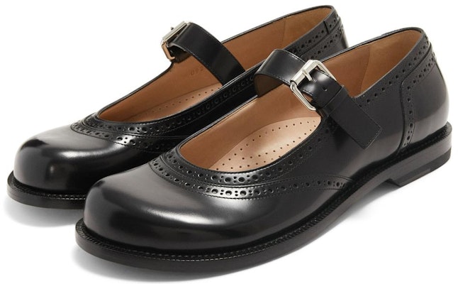 (W) 로에베 가죽 메리제인 플랫 (블랙) L815466X41-1100 Lookbook (W) 로에베 가죽 메리제인 플랫 (블랙) L815466X41-1100