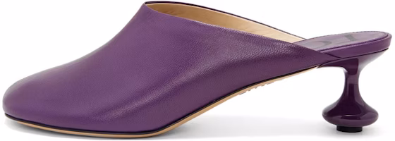 (Women) LOEWE Leather Round-Toe Slip-On Mules 'Purple' L814379X28-8461 (Women) LOEWE Leather Round-Toe Slip-On Mules 'Purple' L814379X28-8461