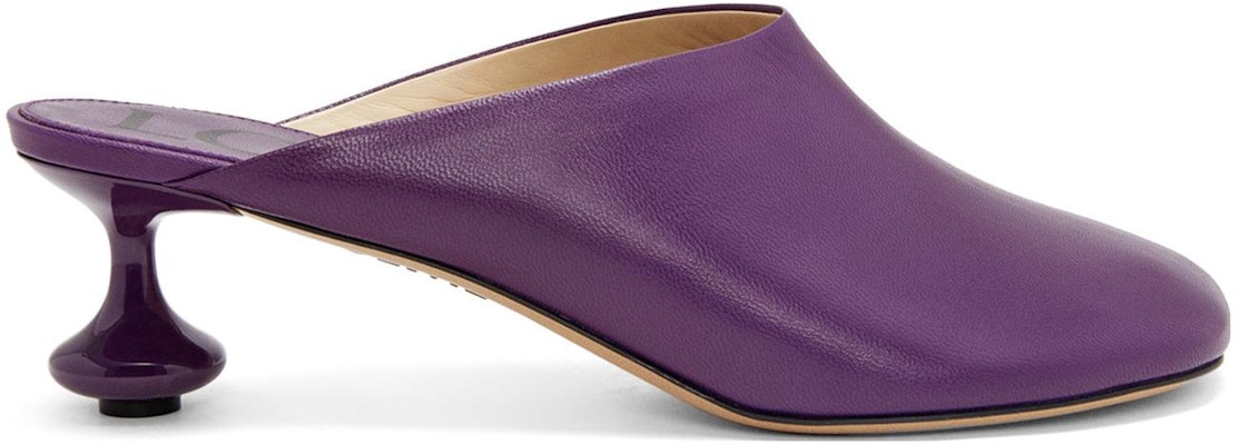 (W) Mules LOEWE de Piel sin Cordones Punta Redonda 'Morado' L814379X28-8461 Order (W) Mules LOEWE de Piel sin Cordones Punta Redonda 'Morado' L814379X28-8461
