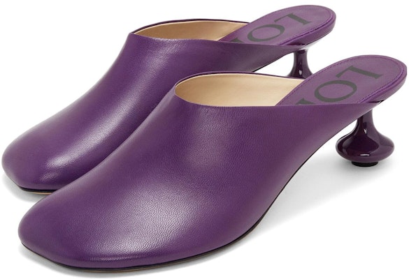 (W) Mules LOEWE de Piel sin Cordones Punta Redonda 'Morado' L814379X28-8461 Lookbook (W) Mules LOEWE de Piel sin Cordones Punta Redonda 'Morado' L814379X28-8461