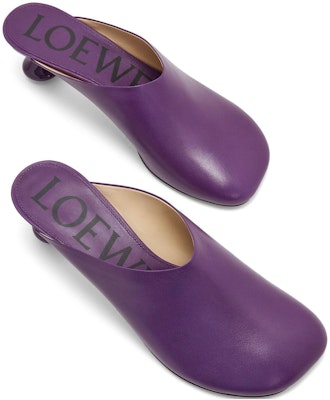 (W) Mules LOEWE de Piel sin Cordones Punta Redonda 'Morado' L814379X28-8461 Shop (W) Mules LOEWE de Piel sin Cordones Punta Redonda 'Morado' L814379X28-8461