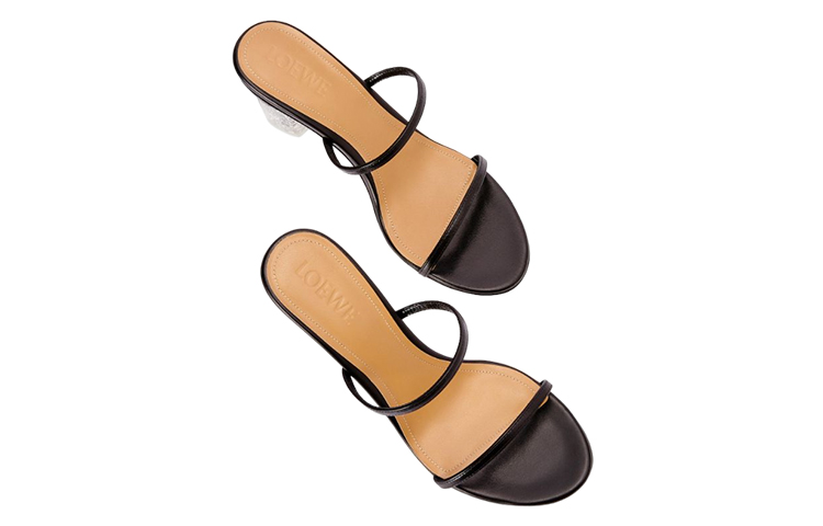 (W) LOEWE Leather Sandal 'Black' 圖 3