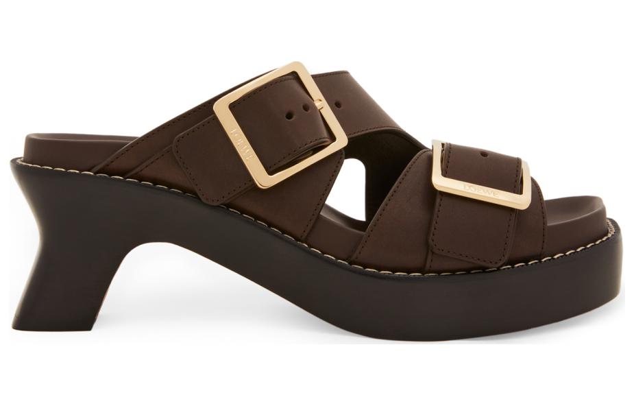 (W) LOEWE Leather Slide 'Deep Brown' 圖 2