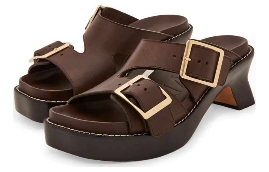 (W) LOEWE Leather Slide 'Deep Brown' 圖 3