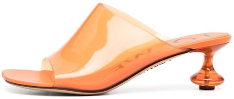 (Women) LOEWE Leather Slides 'Transparent Open-Toe Orange' L616379X37-8814 (Women) LOEWE Leather Slides 'Transparent Open-Toe Orange' L616379X37-8814