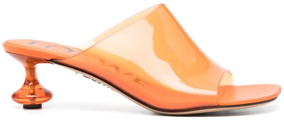 (Women) LOEWE Leather Slides 'Transparent Open-Toe Orange' L616379X37-8814 Order (Women) LOEWE Leather Slides 'Transparent Open-Toe Orange' L616379X37-8814