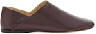(W) LOEWE Kasut Slip-On Kulit 'Burgundy' L814466X22-7110