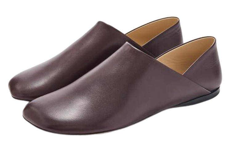 (W) LOEWE Leather Slip-On 'Burgundy' 圖 3