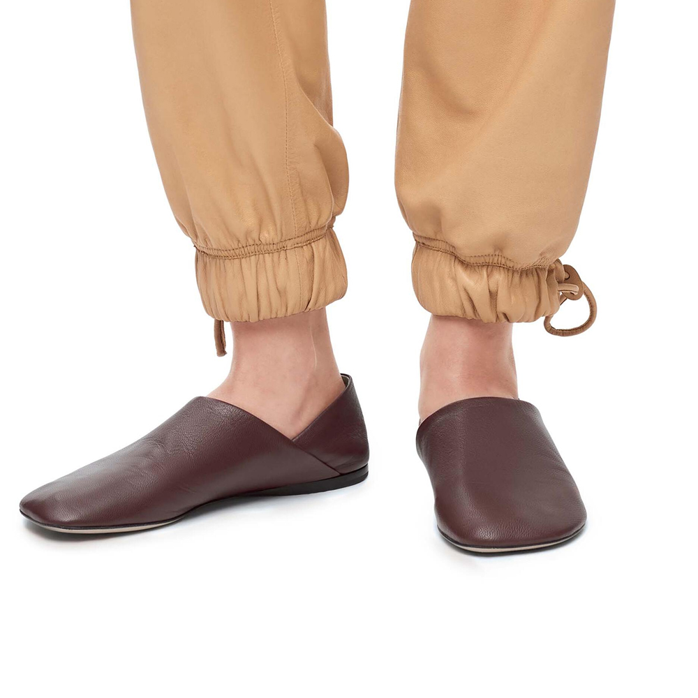 (W) LOEWE Leather Slip-On 'Burgundy' 圖 5