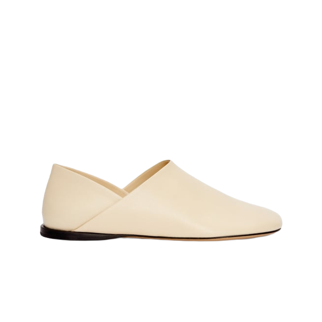 (Women) LOEWE Leather Slip-On Flat 'Milk White' L814466X22-8806
