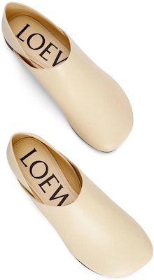(Women) LOEWE Leather Slip-On Flat 'Milk White' L814466X22-8806 Lookbook (Women) LOEWE Leather Slip-On Flat 'Milk White' L814466X22-8806