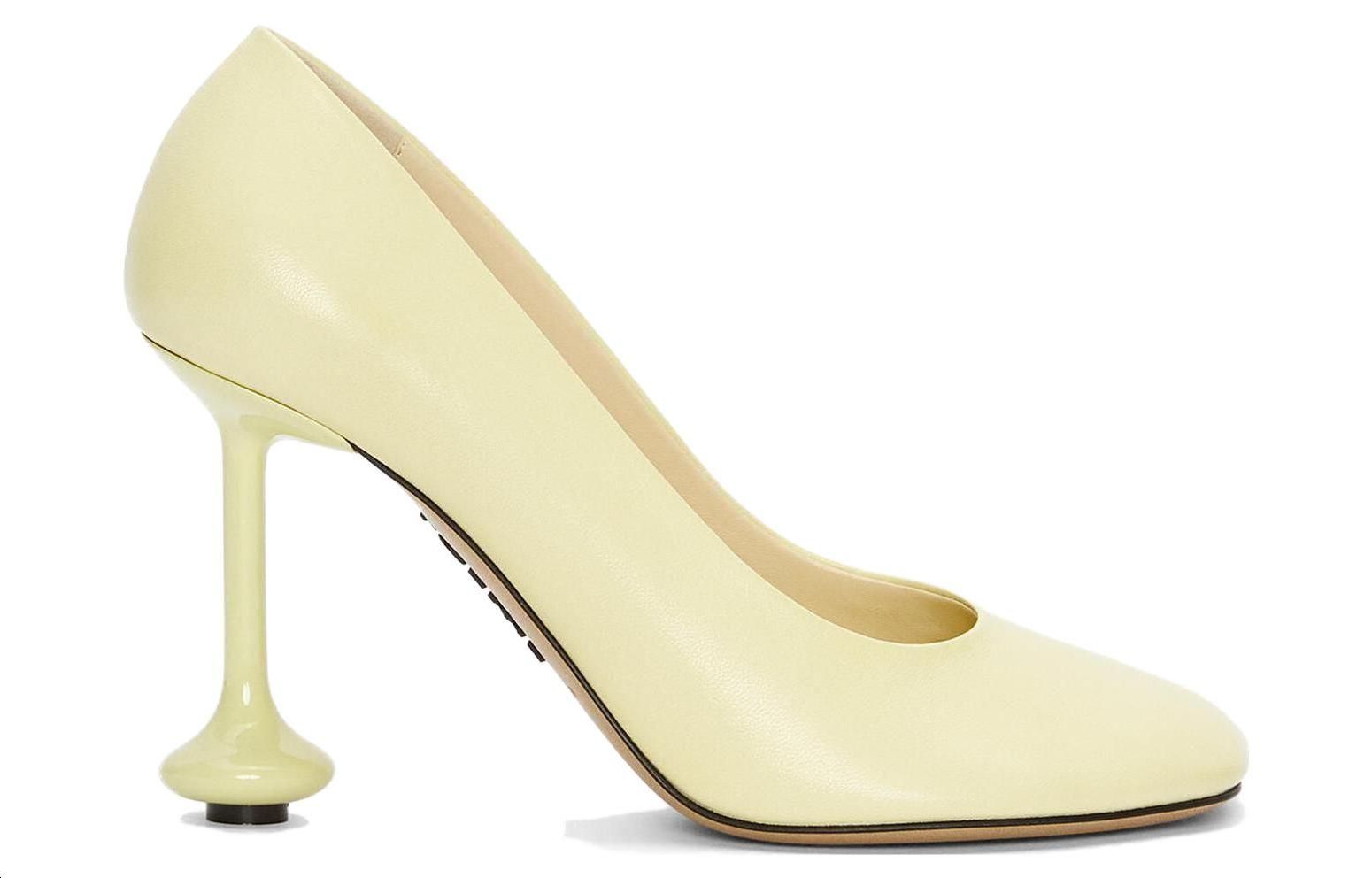 Order (W) LOEWE Zapatos de Cuero Sin Cordones 'Amarillo Pálido' L814S01X64-8803