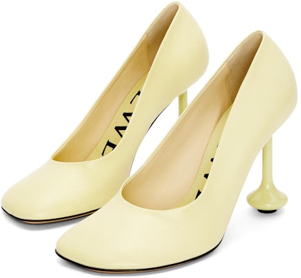 (Women) LOEWE Leather Slip-On Pumps 'Pale Yellow' L814S01X64-8803 Lookbook (Women) LOEWE Leather Slip-On Pumps 'Pale Yellow' L814S01X64-8803