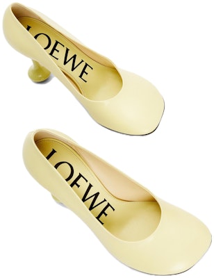 (Women) LOEWE Leather Slip-On Pumps 'Pale Yellow' L814S01X64-8803 Shop (Women) LOEWE Leather Slip-On Pumps 'Pale Yellow' L814S01X64-8803