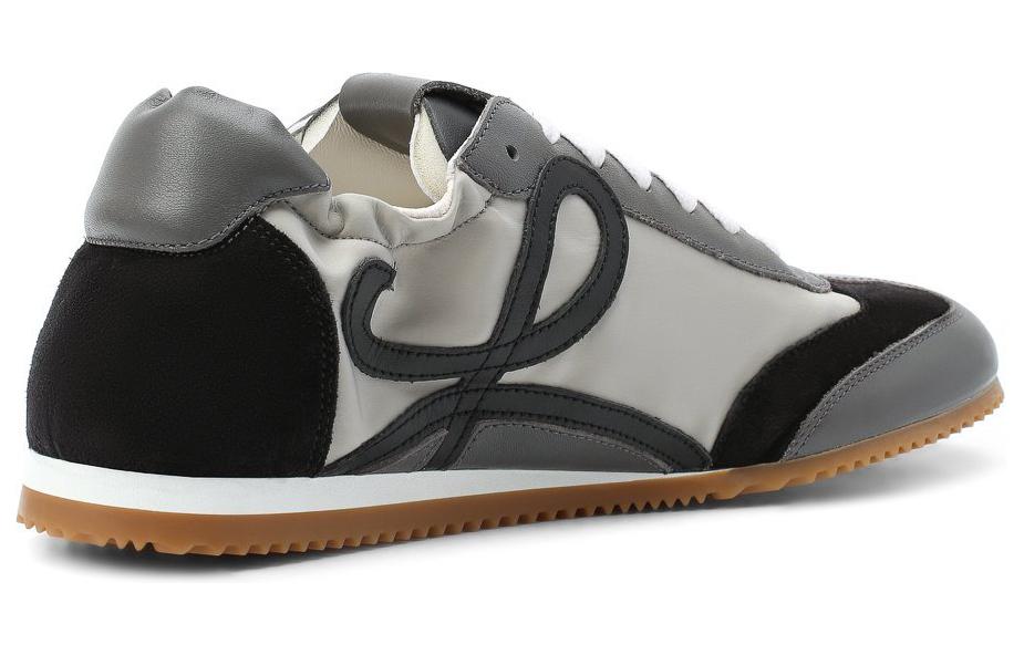 (W) LOEWE Leather Sneakers 'Silver-Black' 圖 6