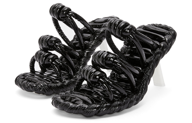 Order (W) LOEWE Sandalia de Tacón en Cuero 'Moda Negra' L814465X62-1102