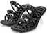(W) LOEWE Kulit Stiletto Slide 'Fesyen Hitam' L814465X62-1102