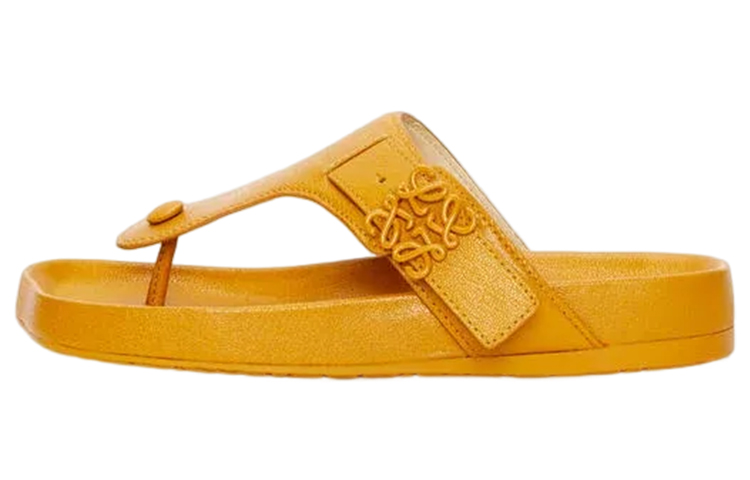 (W) LOEWE Leather Thong Sandal 'Yellow Fashion'