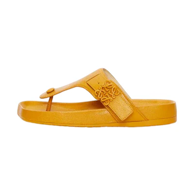 (W) LOEWE Leather Thong Sandal 'Yellow Fashion'