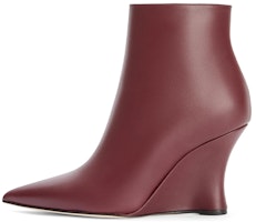 (Women) LOEWE Leather Wedge Ankle Boots 'Burgundy' L815286X07-7210 (Women) LOEWE Leather Wedge Ankle Boots 'Burgundy' L815286X07-7210