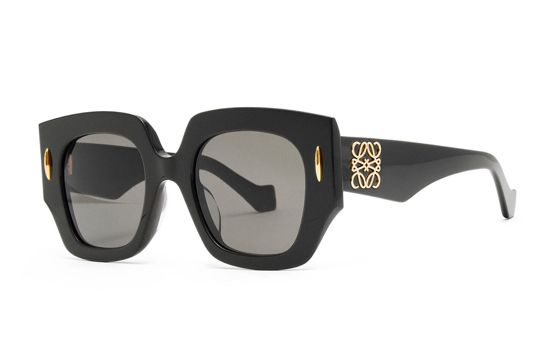 (Women) LOEWE Logo Square Black Sunglasses for Women. G736SUNX091100 圖 2