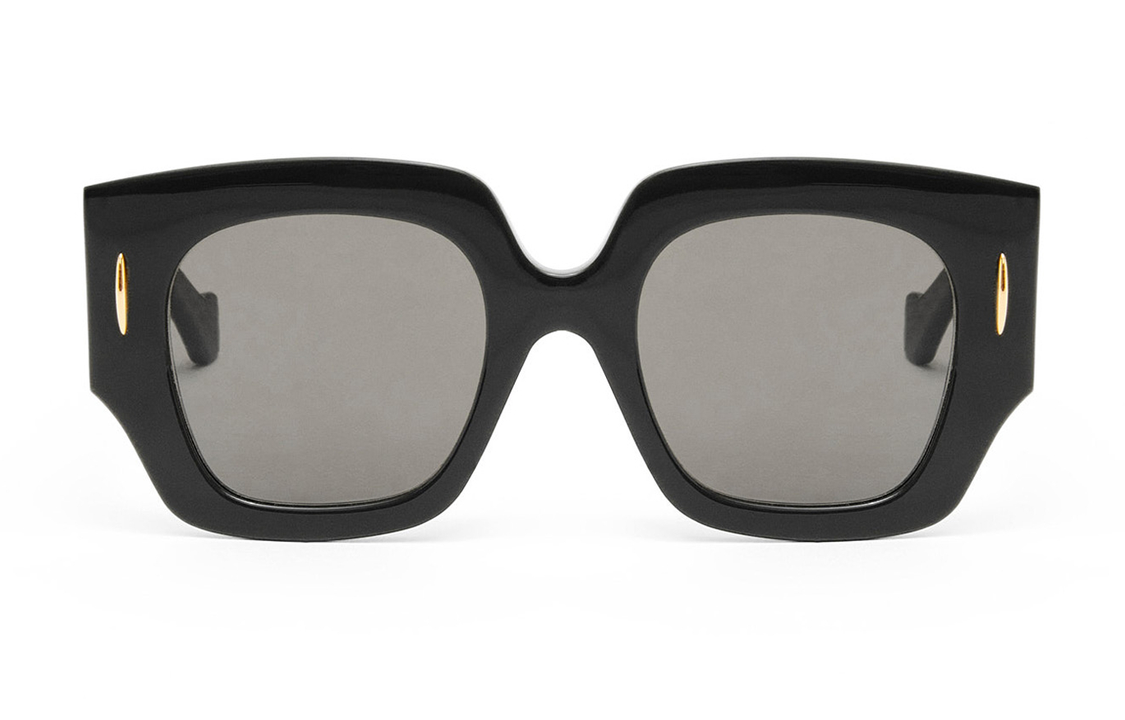 (Women) LOEWE Logo Square Black Sunglasses for Women. G736SUNX091100 圖 3