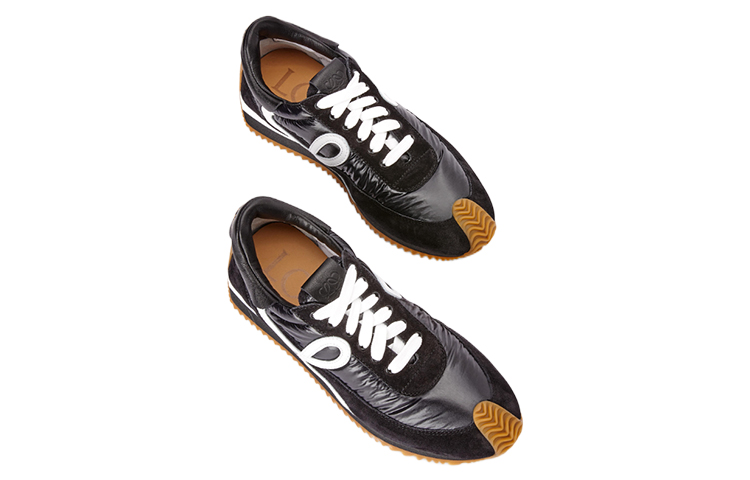 (W) LOEWE Low-Top Lace-Up Sneaker 'Black' 圖 3