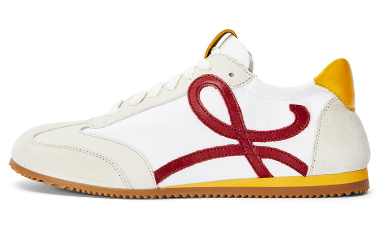 (W) LOEWE Low-Top Sneaker 'White Calfskin and Nylon'
