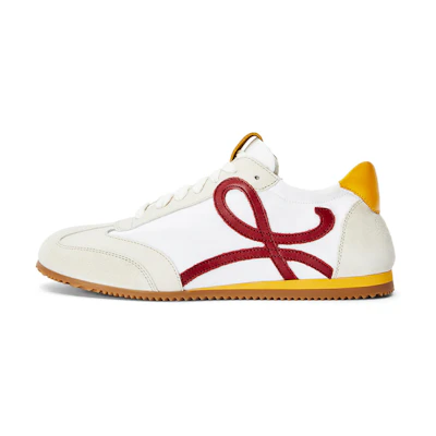 (W) LOEWE Low-Top Sneaker 'White Calfskin and Nylon'
