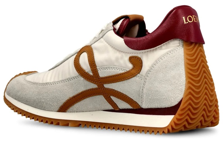 (W) LOEWE Low-Top Sneaker 'White Grey Brown' 圖 3