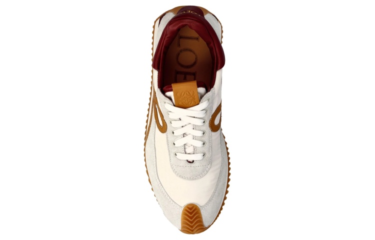 (W) LOEWE Low-Top Sneaker 'White Grey Brown' 圖 4