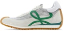 Buy (W) LOEWE 低帮科技网布麂皮运动鞋 '白绿' L814282X62-8572