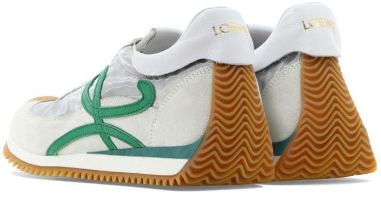 (W) LOEWE 低帮科技网布麂皮运动鞋 '白绿' L814282X62-8572 Shop (W) LOEWE 低帮科技网布麂皮运动鞋 '白绿' L814282X62-8572