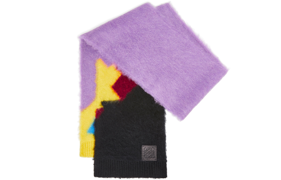(Women) LOEWE Multicolor Knitted Wool Scarf. F655257X18-7629 圖 2