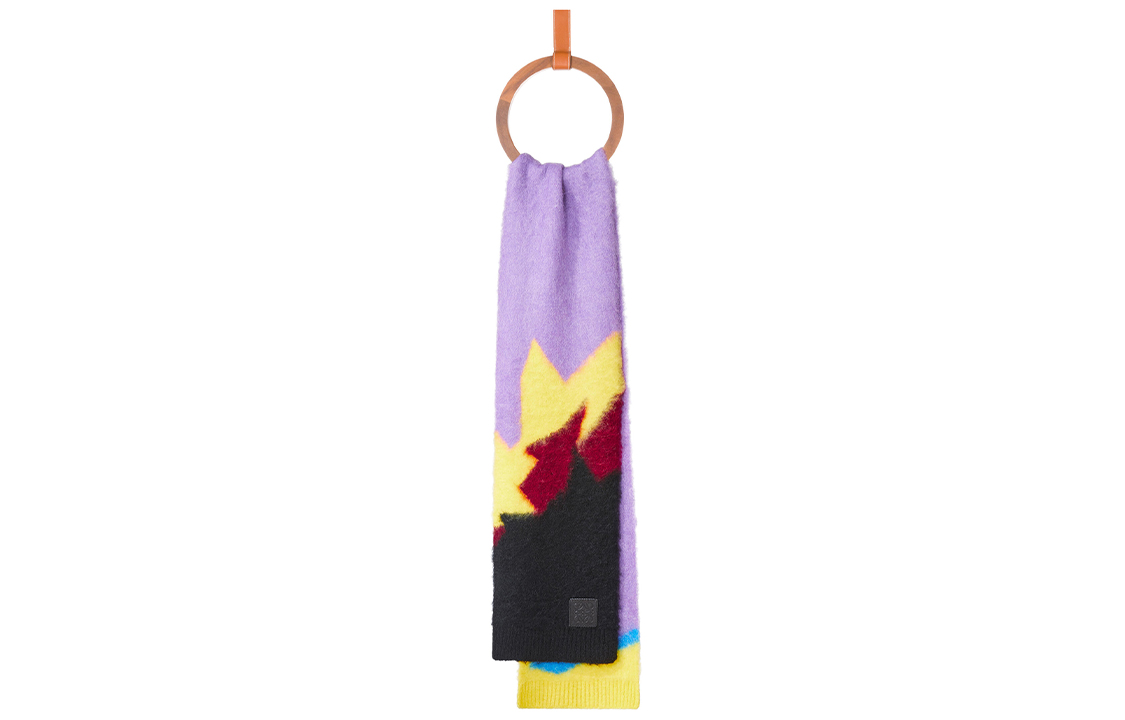 (Women) LOEWE Multicolor Knitted Wool Scarf. F655257X18-7629 圖 3