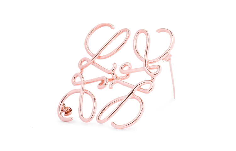 (Women) LOEWE Nagram Metal Brooch for Women in Rose Gold. 11127027-9500 圖 3