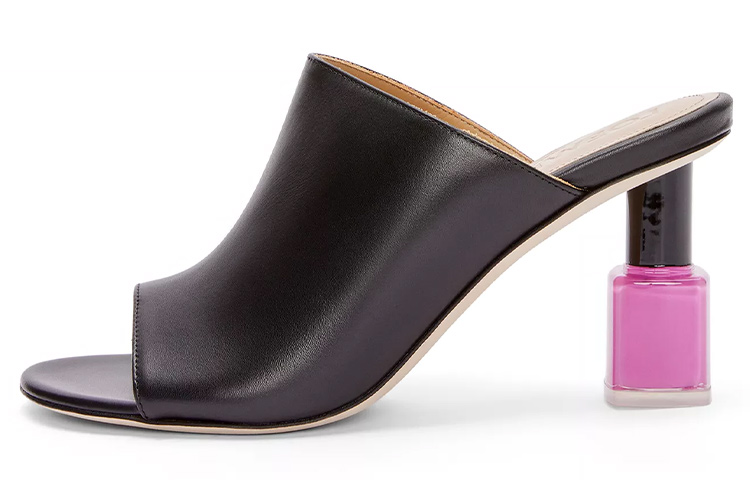 (Women) LOEWE Nail Polish Mule 'Black' L815379X69-1196