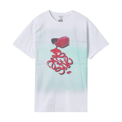 (Women) LOEWE Nail Polish Print Short Sleeve T-Shirt White SS22 Tee S540Y22X17-9990