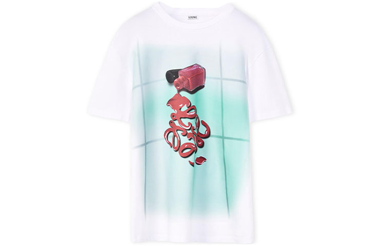 Order (W) LOEWE 指甲油印花短袖T恤 白色 SS22 短袖衫 S540Y22X17-9990