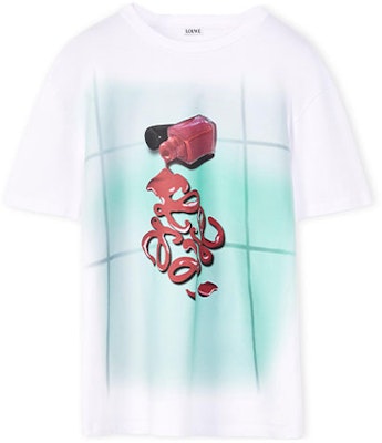 (W) LOEWE 指甲油印花短袖T恤 白色 SS22 短袖衫 S540Y22X17-9990 Order (W) LOEWE 指甲油印花短袖T恤 白色 SS22 短袖衫 S540Y22X17-9990